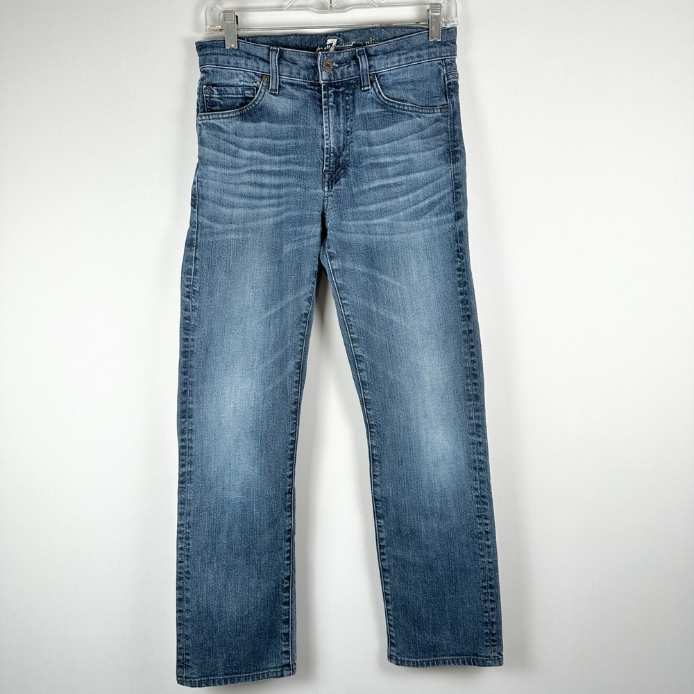 7 For All Mankind Slimmy Jeans Mens 28 Blue Wash Slim Fit
